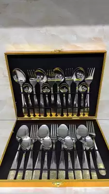 Набор столовых приборов из нержавеющей стали, 24 предмета (Модель 350964)